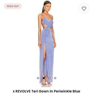 Revolve Michael Costello Teri Gown in Periwinkle